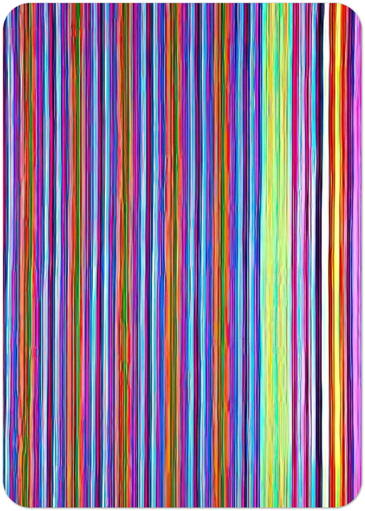 Gothic Jab - 1968 By Gene Davis Pack of 10 Post Cards | Gene Davis Post Cards | A6 (10.5 x 14.8 cm) - 4.1 x 5.8 inches