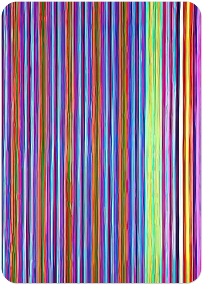 Gothic Jab - 1968 By Gene Davis Pack of 10 Post Cards | Gene Davis Post Cards | A6 (10.5 x 14.8 cm) - 4.1 x 5.8 inches