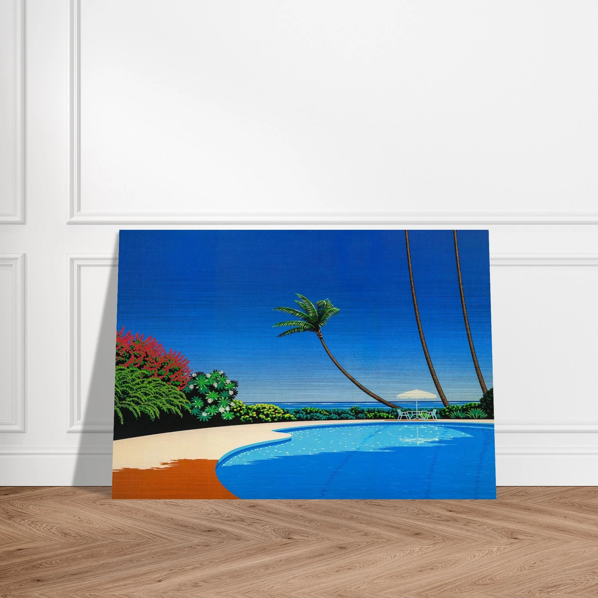 Shade of Palm Grove II - Hiroshi Nagai Brushed Aluminum Print - 70x100 cm / 28x40 inches | Hiroshi Nagai Aluminum Print | Hiroshi Nagai Prints
