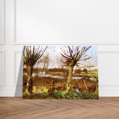 Landscape with trees, Calcot-on-the-Thames - John Singer Sargent Brushed Aluminum Print - 70x100 cm / 28x40 inches | John Singer Sargent Aluminum Print | John Singer Sargent Prints