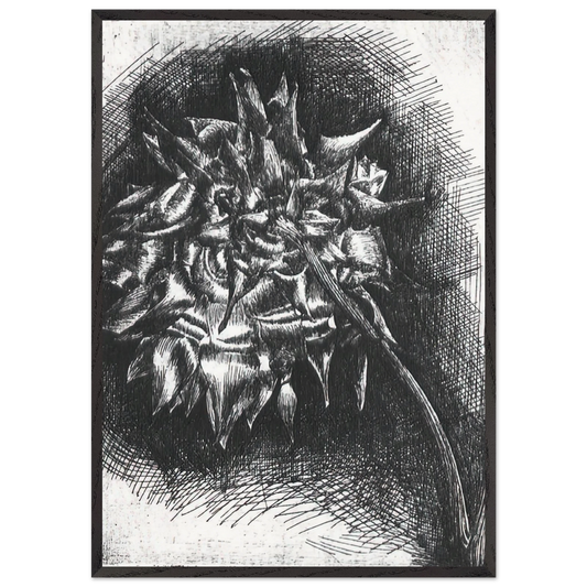 FLOWER N1 - MC Escher Framed Art Print – Black Wooden Frame - Default Title - -Framed Art Print