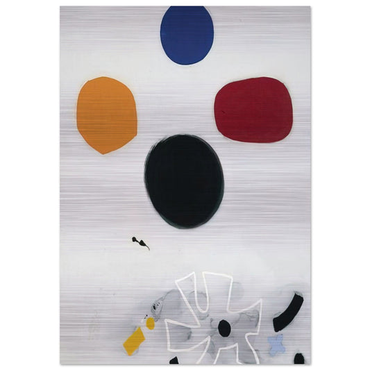 White Line #2 - 1968 - Adolph Gottlieb Brushed Aluminum Print - 70x100 cm / 28x40 inches | Adolph Gottlieb Aluminum Print | Adolph Gottlieb Prints