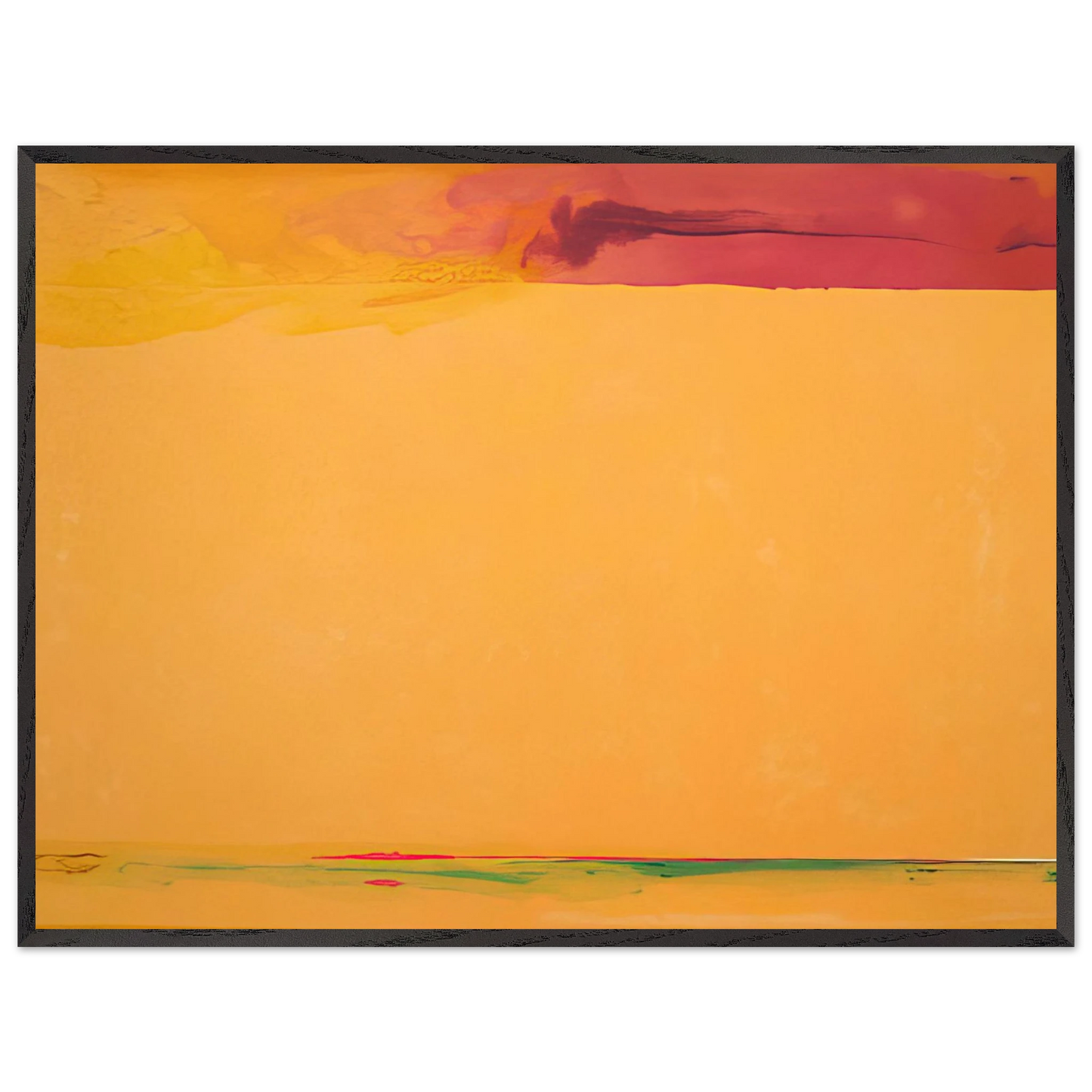 Helen Frankenthaler - Southern Exposure - 2005 Wall art - 45x60 cm / 18x24 inches - Premium Wooden Framed Poster With Fine Art Paper - Black frame