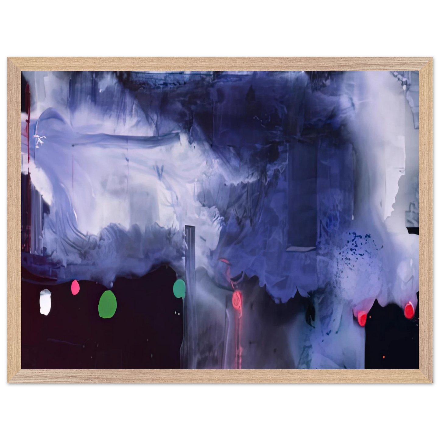 Helen Frankenthaler - Star Gazing, 1989- Wall Art - 30x40 cm / 12x16 inches - Premium Wooden Framed Poster With Fine Art Paper - White frame