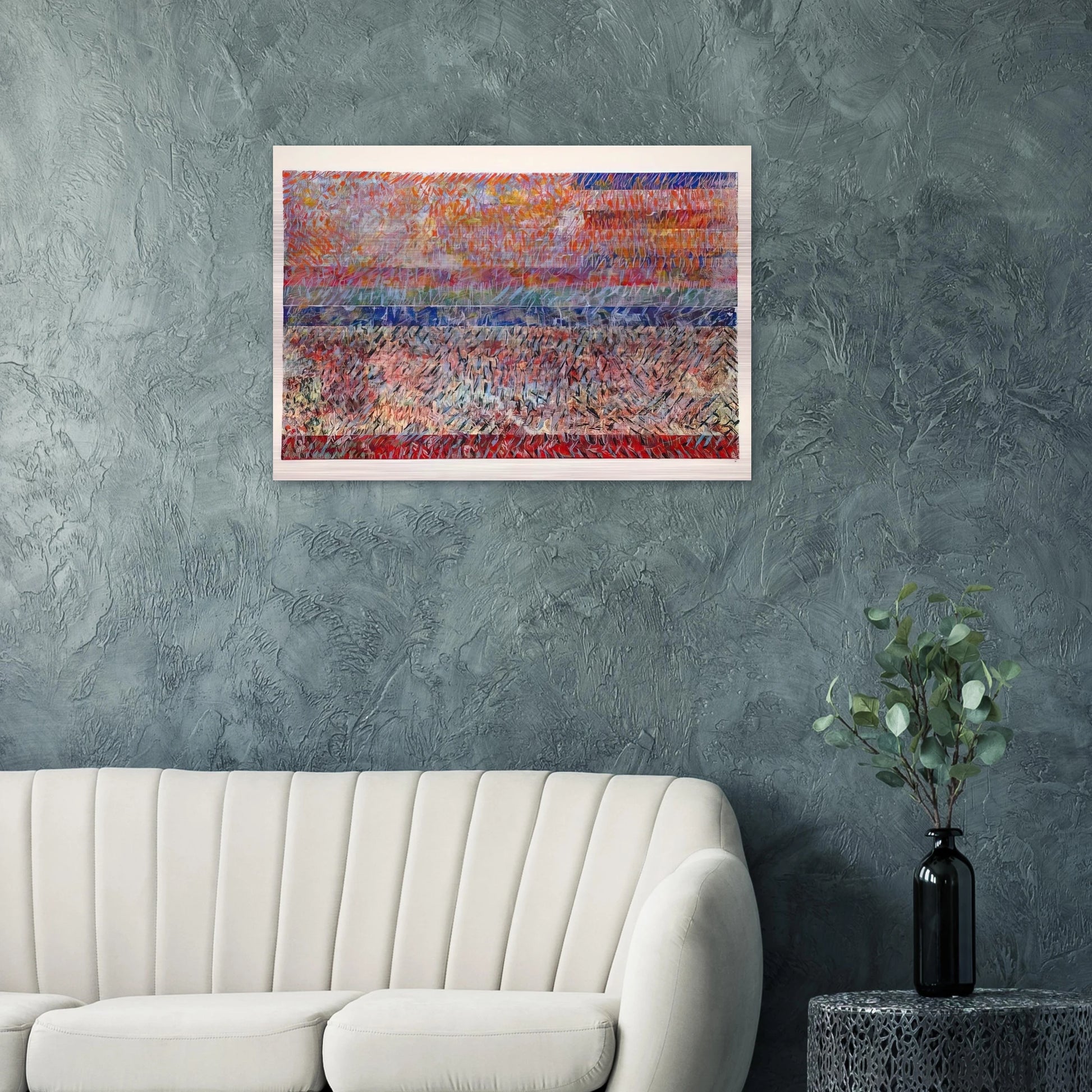 St. Albans - Sam Gilliam Brushed Aluminum Print - 70x100 cm / 28x40 inches | Sam Gilliam Aluminum Print | Sam Gilliam Prints