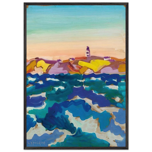Le Phare - 1958 - Charles Lapicque Framed Art Print – Black Wooden Frame - Default Title - -Framed Art Print