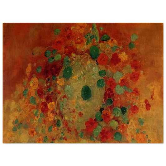 Odilon Redon - NASTURTIUMS Fine Art Poster - Default Title