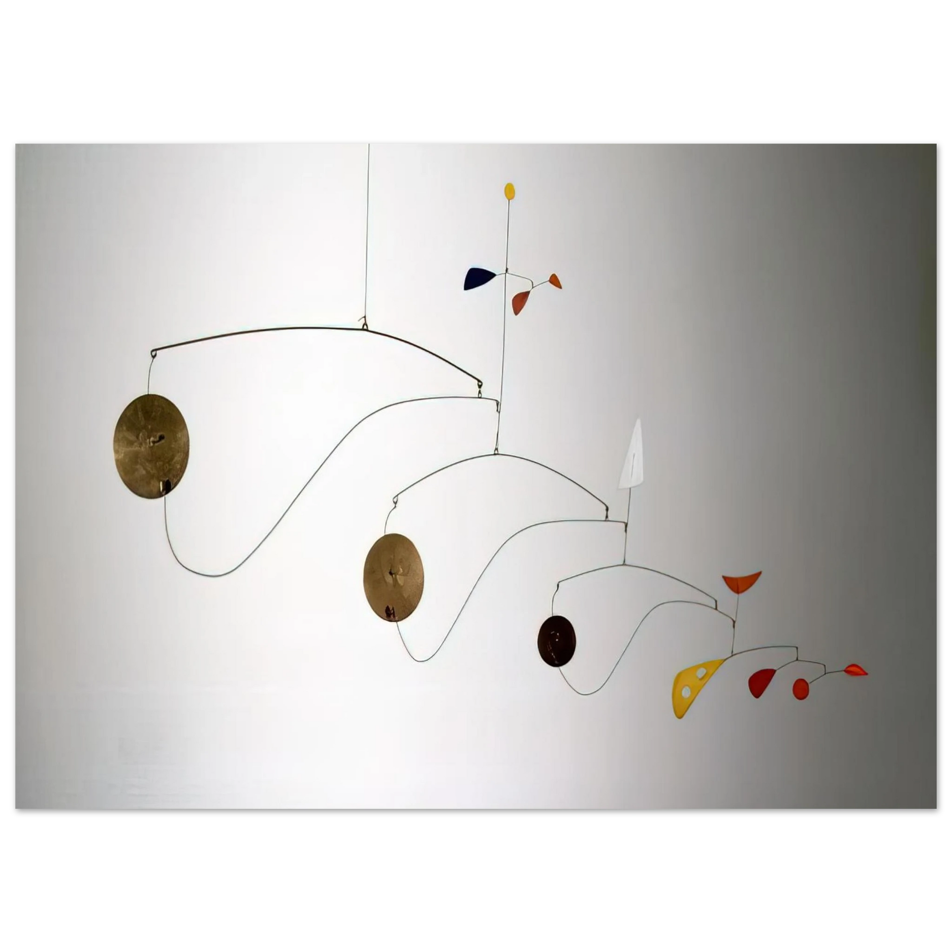 Alexander Calder - TRIPLE GONG 1948 Fine Art Poster - 75x100 cm / 30x40 inches