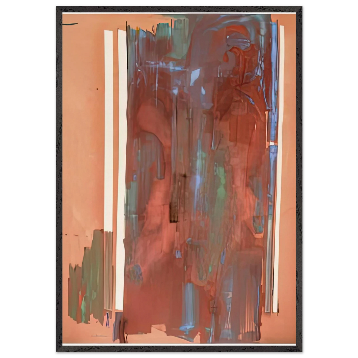 Plexus 1976- - Helen Frankenthaler Framed Art Print – Black Wooden Frame - Default Title - -Framed Art Print