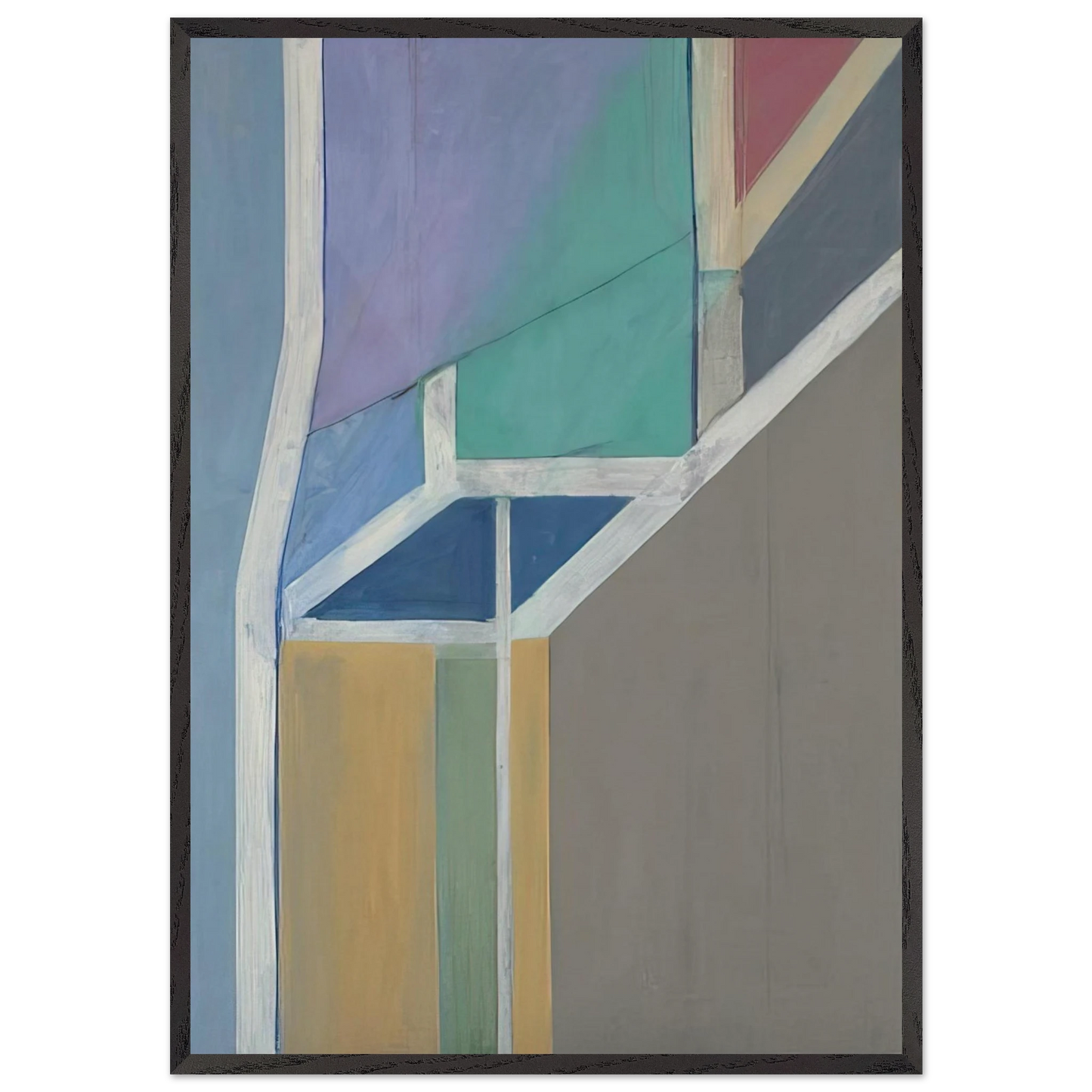 Ocean Park 19 - Richard Diebenkorn Framed Art Print – Black Wooden Frame - Default Title - -Framed Art Print