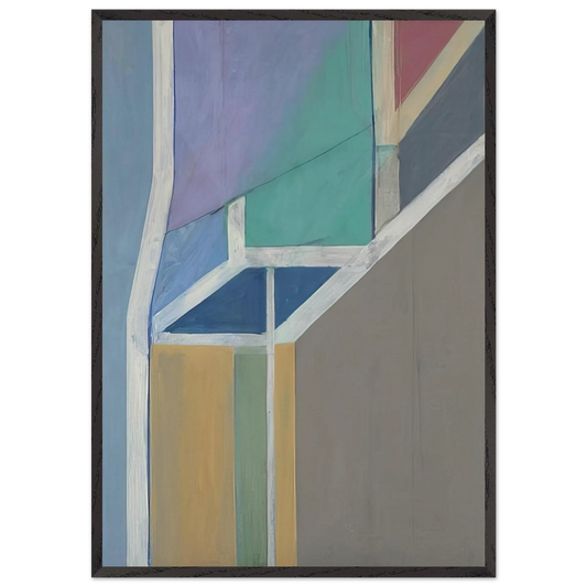 Ocean Park 19 - Richard Diebenkorn Framed Art Print – Black Wooden Frame - Default Title - -Framed Art Print