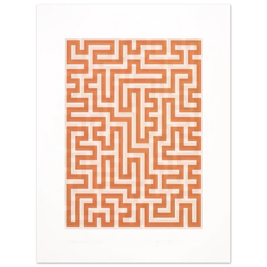 Anni Albers - RED MEANDER II 1971 Fine Art Poster - Default Title