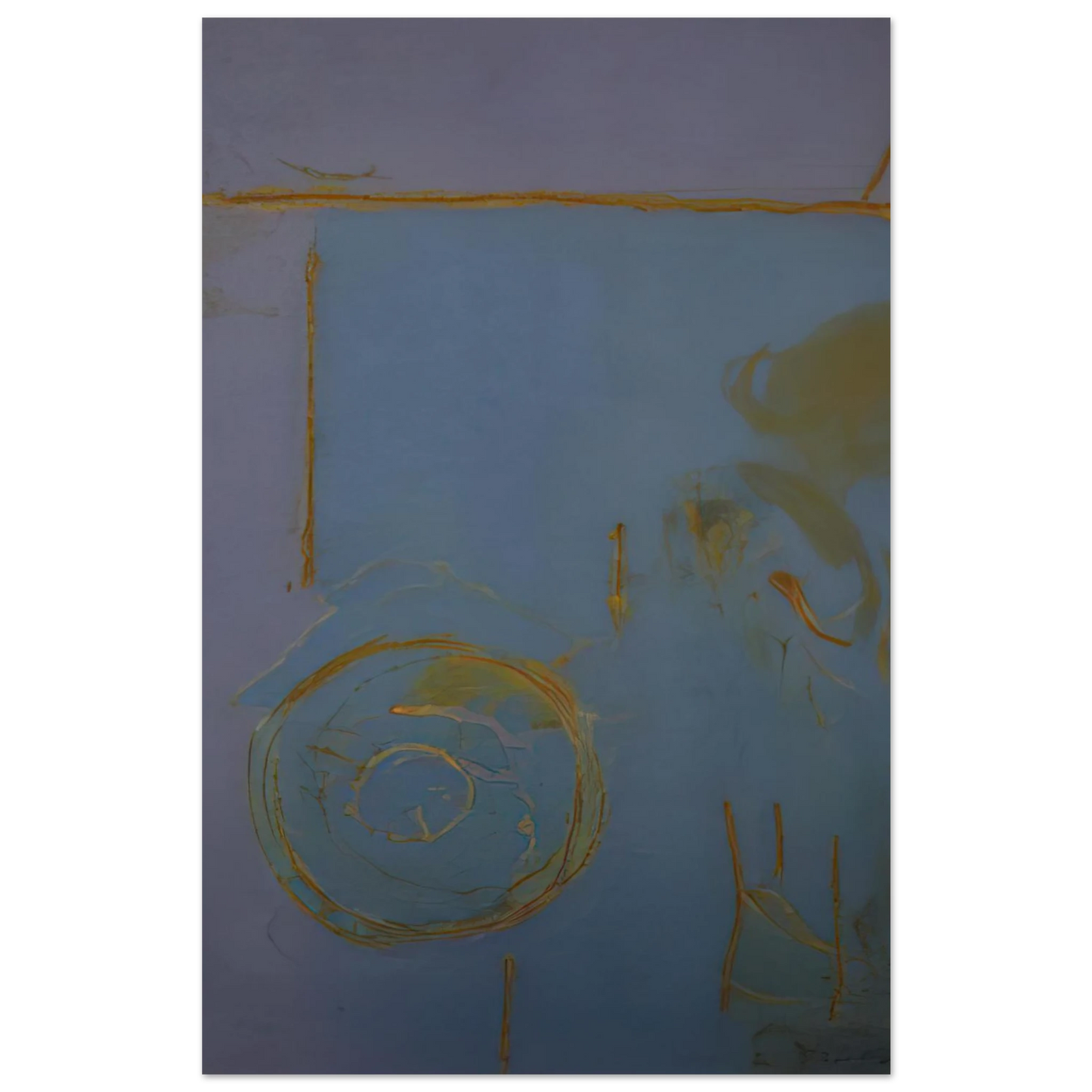 Helen Frankenthaler - Guadalupe - 1989 Wall art - 50x70 cm / 20x28 Inches - Premium Wooden Framed Poster With Fine Art Paper - Wood frame
