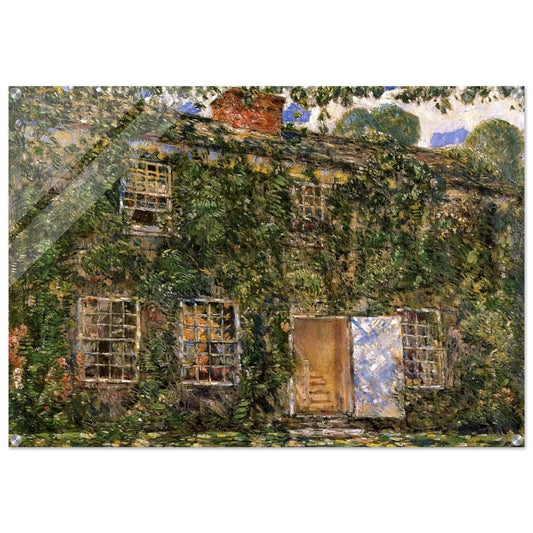 Home Sweet Home Cottage, East Hampton - Childe Hassam Acrylic Print - 70x100 cm / 28x40″ inches