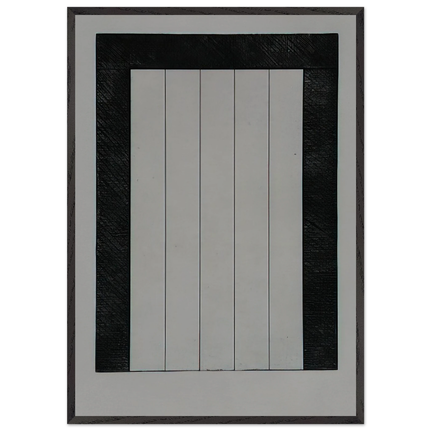 Untitled from 12 Views for Caroline Tatyana - 1979 - Brice Marden Framed Art Print – Black Wooden Frame - Default Title - -Framed Art Print
