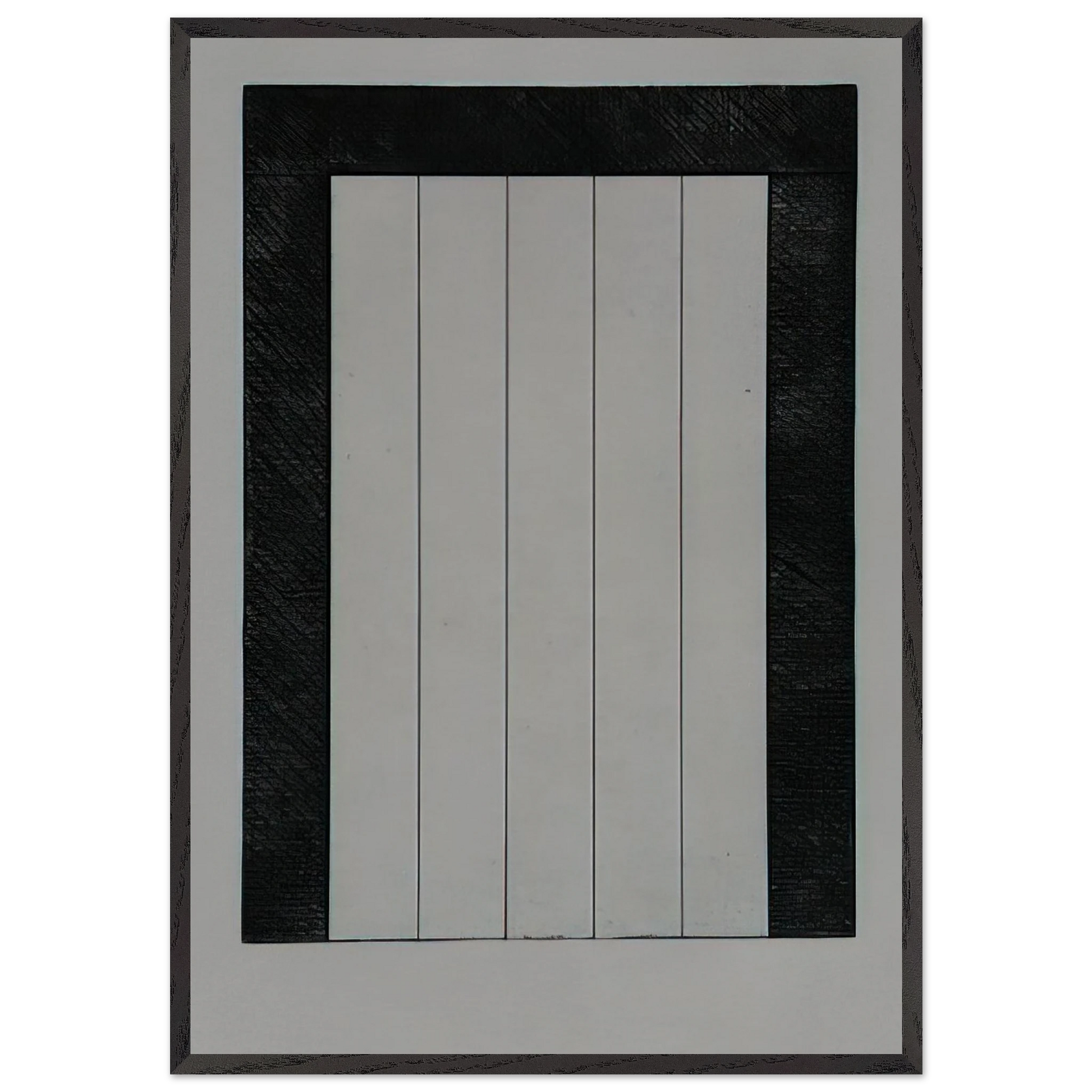 Untitled from 12 Views for Caroline Tatyana - 1979 - Brice Marden Framed Art Print – Black Wooden Frame - Default Title - -Framed Art Print