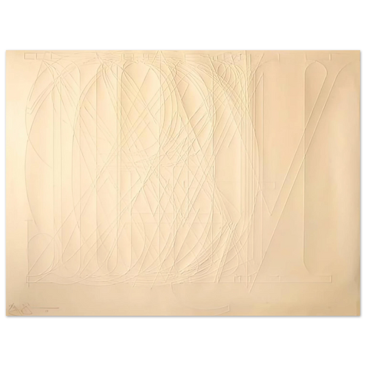 Jasper Johns - ALPHABET 1969 Fine Art Poster - Default Title