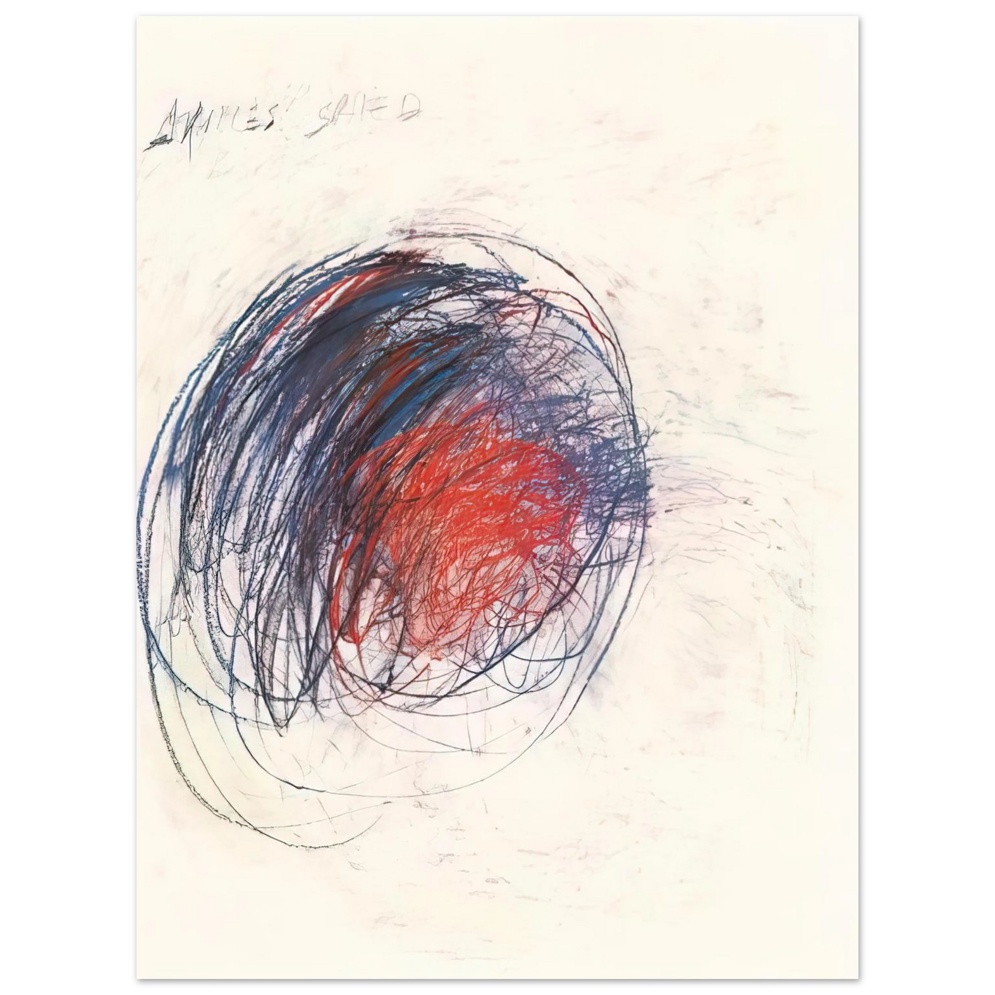 Cy Twombly - Fifty Days at Iliam. Shield of Achilles Fine Art Poster - Default Title