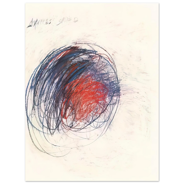 Cy Twombly - Fifty Days at Iliam. Shield of Achilles  75x100 cm / 30x40inches Fine Art Poster