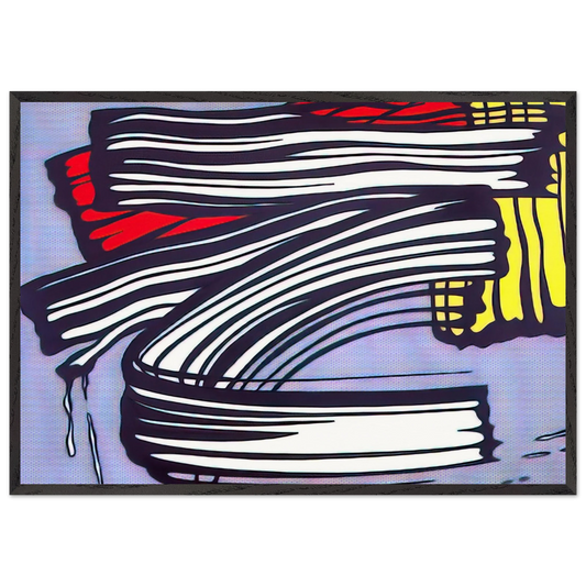 LITTLE BIG PAINTING 1965 - Roy Lichtenstein Framed Art Print – Black Wooden Frame - Default Title - -Framed Art Print