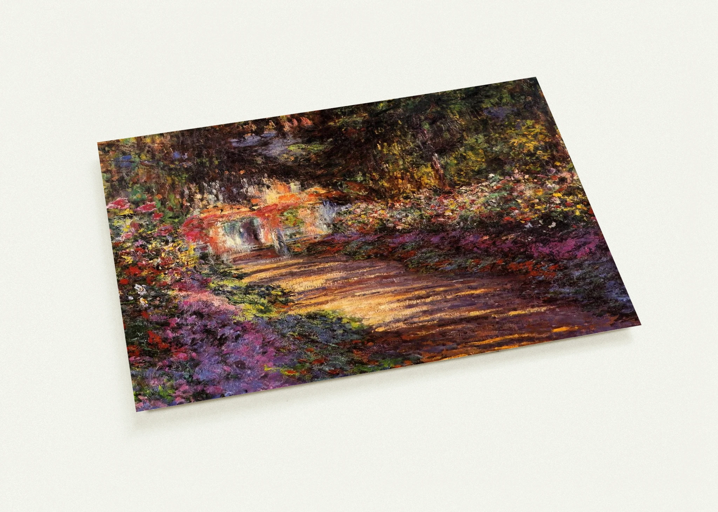 Pathway in Monet's Garden at Giverny By claude monet Pack of 10 Post Cards | claude monet Post Cards | A6 (10.5 x 14.8 cm) - 4.1 x 5.8 inches