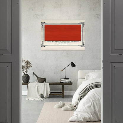 Apoplectic Cardinals Harvesting Tomatoes on the Shore of the Red Sea Study of the Aurora Borealis - Alphonse Allais Brushed Aluminum Print - 70x100 cm / 28x40 inches | Alphonse Allais Aluminum Print | Alphonse Allais Prints