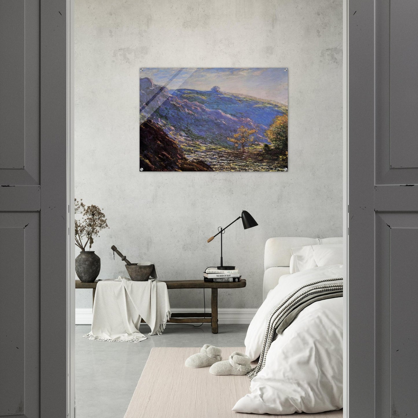 The Old Tree, Sunlight on the Petit Cruese - claude monet Acrylic Print - 70x100 cm / 28x40″ inches | claude monet Wall Art | claude monet Prints