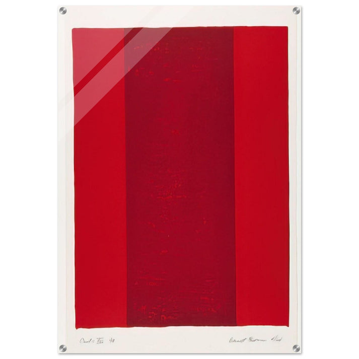 Canto XVI - Barnett Newman Acrylic Print - 70x100 cm / 28x40″ inches