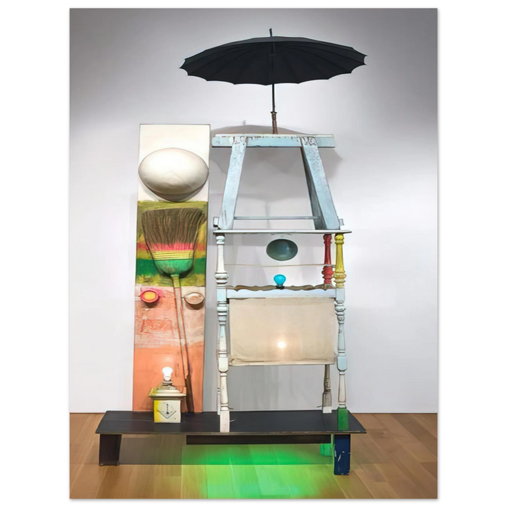 Robert Rauschenberg - THE TOWER 1957  75x100 cm / 30x40inches Fine Art Poster