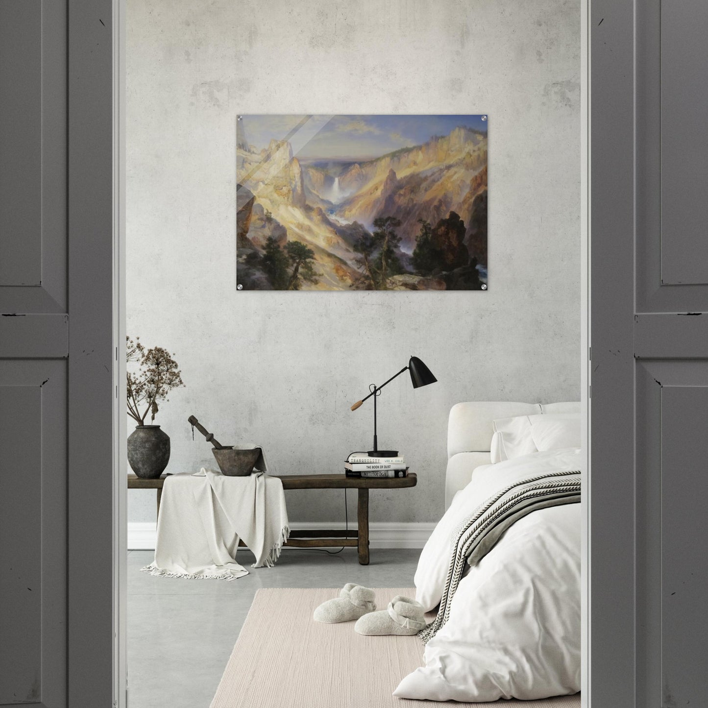 Grand Canyon of the Yellowstone, Wyoming - Thomas Moran Acrylic Print - 70x100 cm / 28x40″ inches