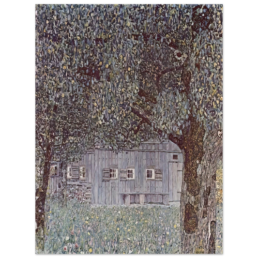 Gustav Klimt - FARMHOUSE IN UPPER AUSTRIA 1912 Fine Art Poster - Default Title