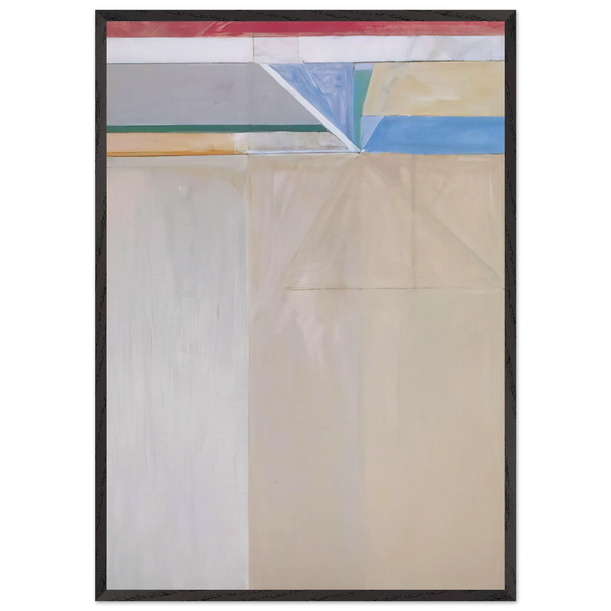 Ocean Park 46 - Richard Diebenkorn Framed Art Print – Black Wooden Frame - Default Title - -Framed Art Print