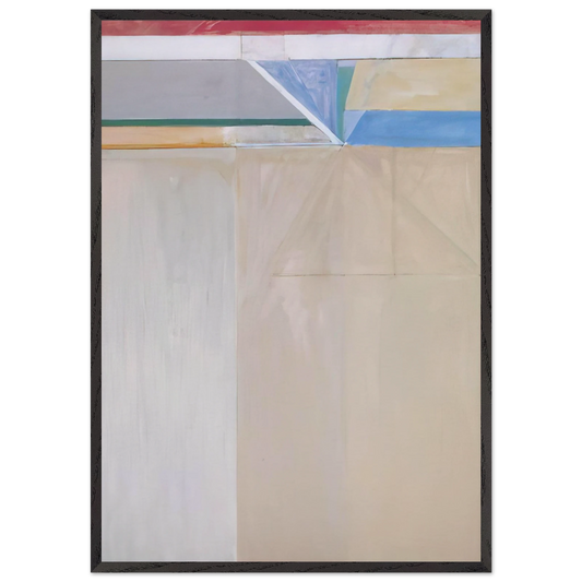 Ocean Park 46 - Richard Diebenkorn Framed Art Print – Black Wooden Frame - Default Title - -Framed Art Print