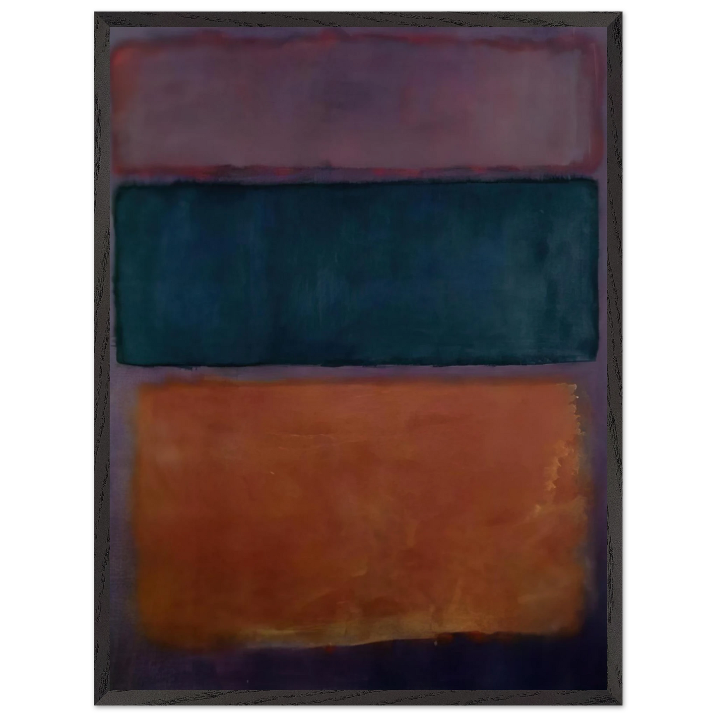 Helen Frankenthaler - Untitled - 1963 Wall art - 27x35 cm / 11x14 inches - Premium Wooden Framed Poster With Fine Art Paper - White frame