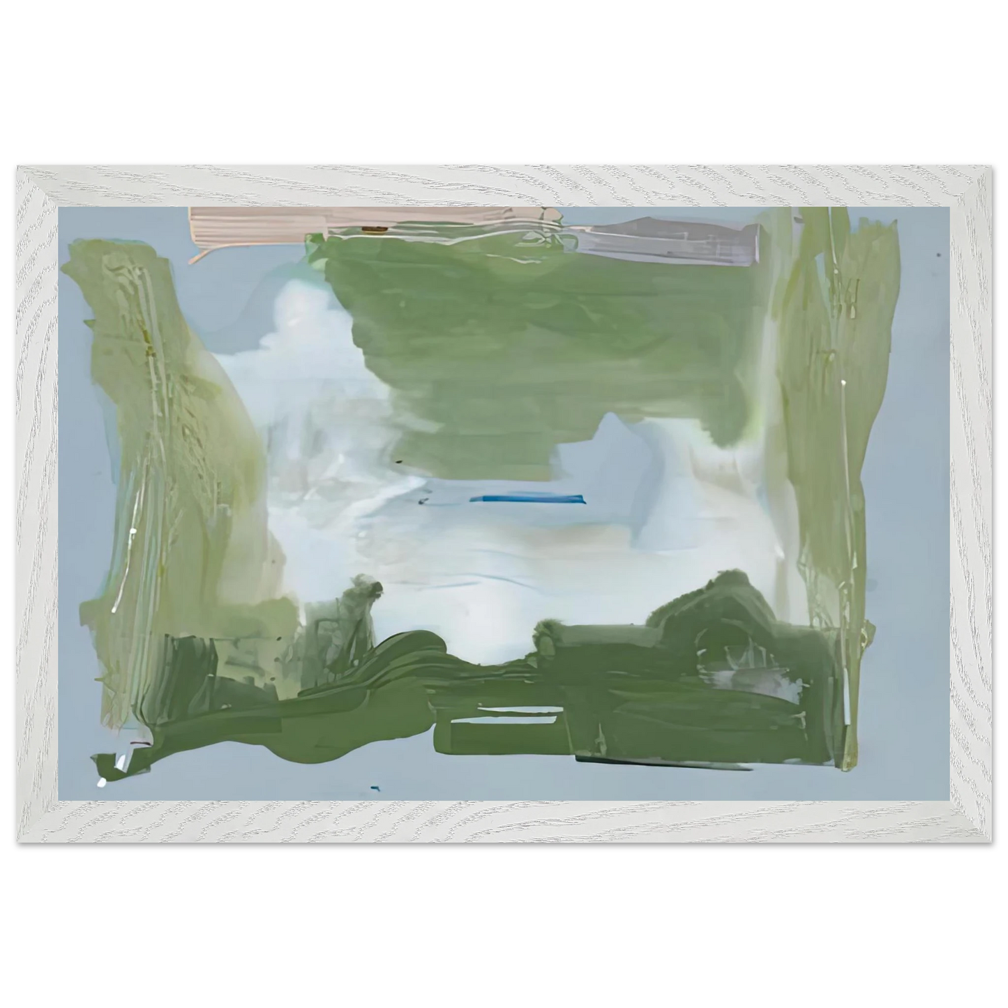Helen Frankenthaler - Lush Spring, 1975- Wall Art - 60x80 cm / 24x32 inches - Premium Wooden Framed Poster With Fine Art Paper - Black frame