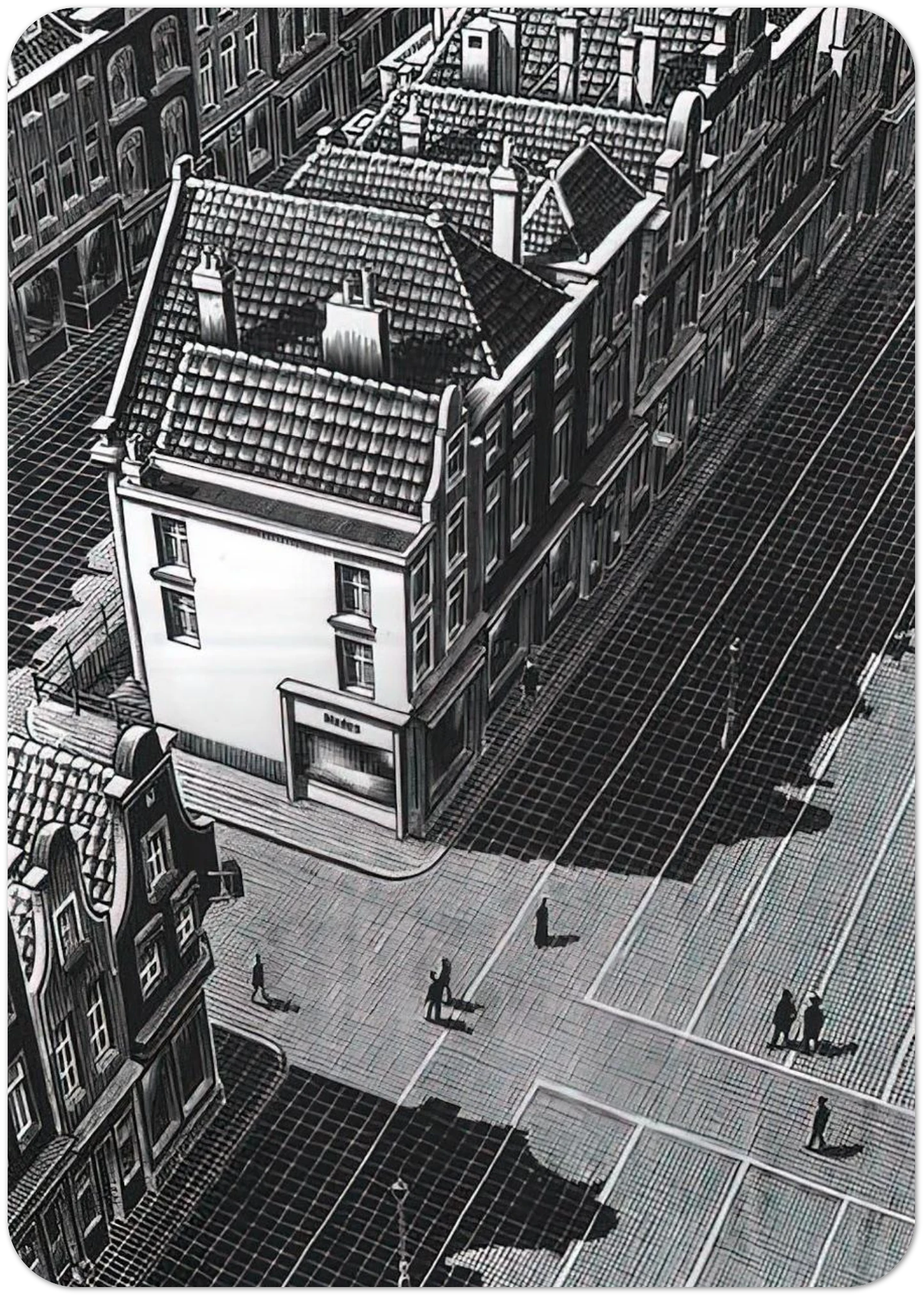 DELFT By MC Escher Pack of 10 Post Cards | MC Escher Post Cards | A6 (10.5 x 14.8 cm) - 4.1 x 5.8 inches