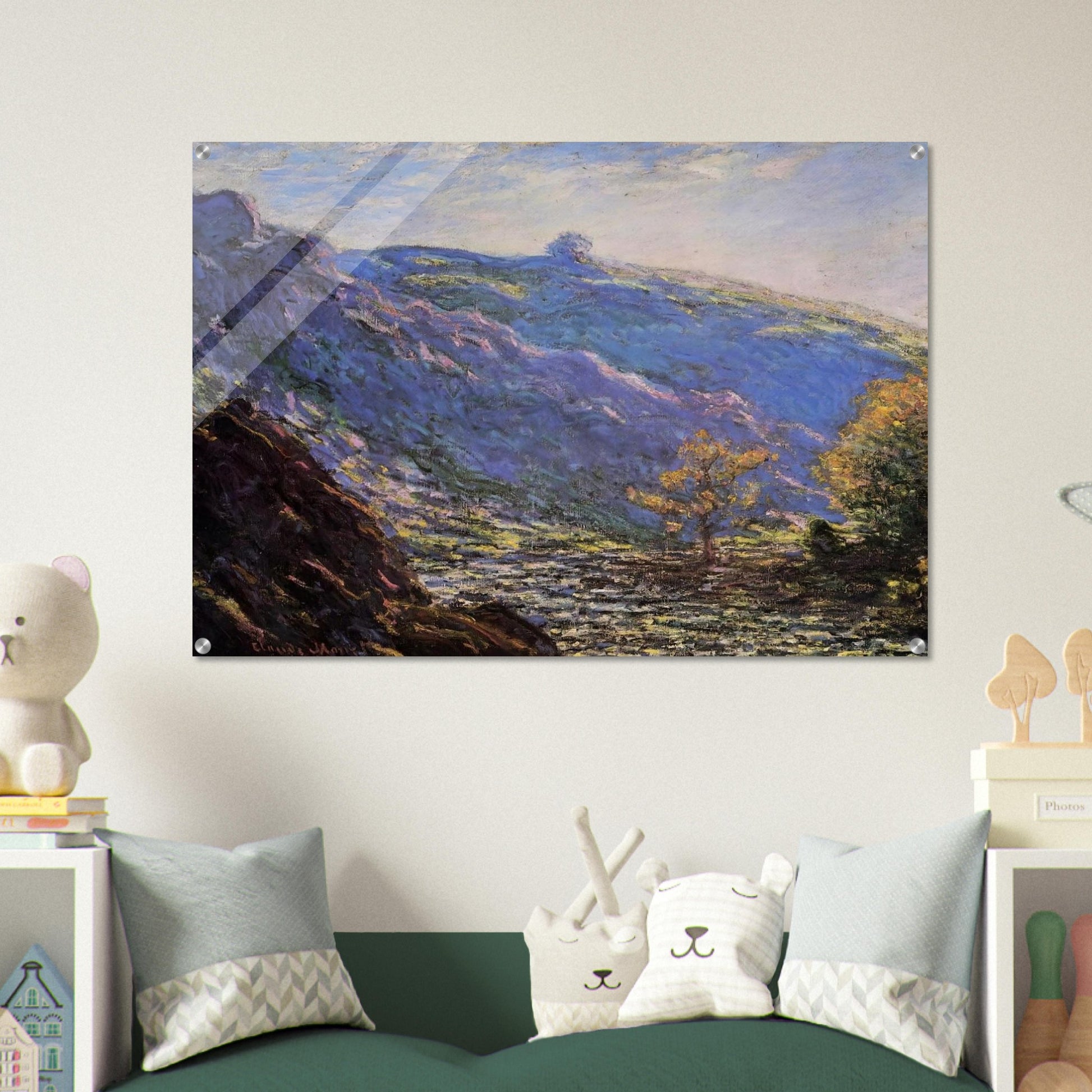 The Old Tree, Sunlight on the Petit Cruese - claude monet Acrylic Print - 70x100 cm / 28x40″ inches | claude monet Wall Art | claude monet Prints