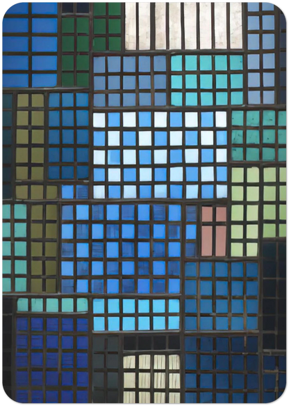 PARK 1924 By Josef Albers Pack of 10 Post Cards | Josef Albers Post Cards | A6 (10.5 x 14.8 cm) - 4.1 x 5.8 inches