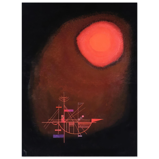 Wassily Kandinsky - RED SUN AND SHIP Fine Art Poster - Default Title