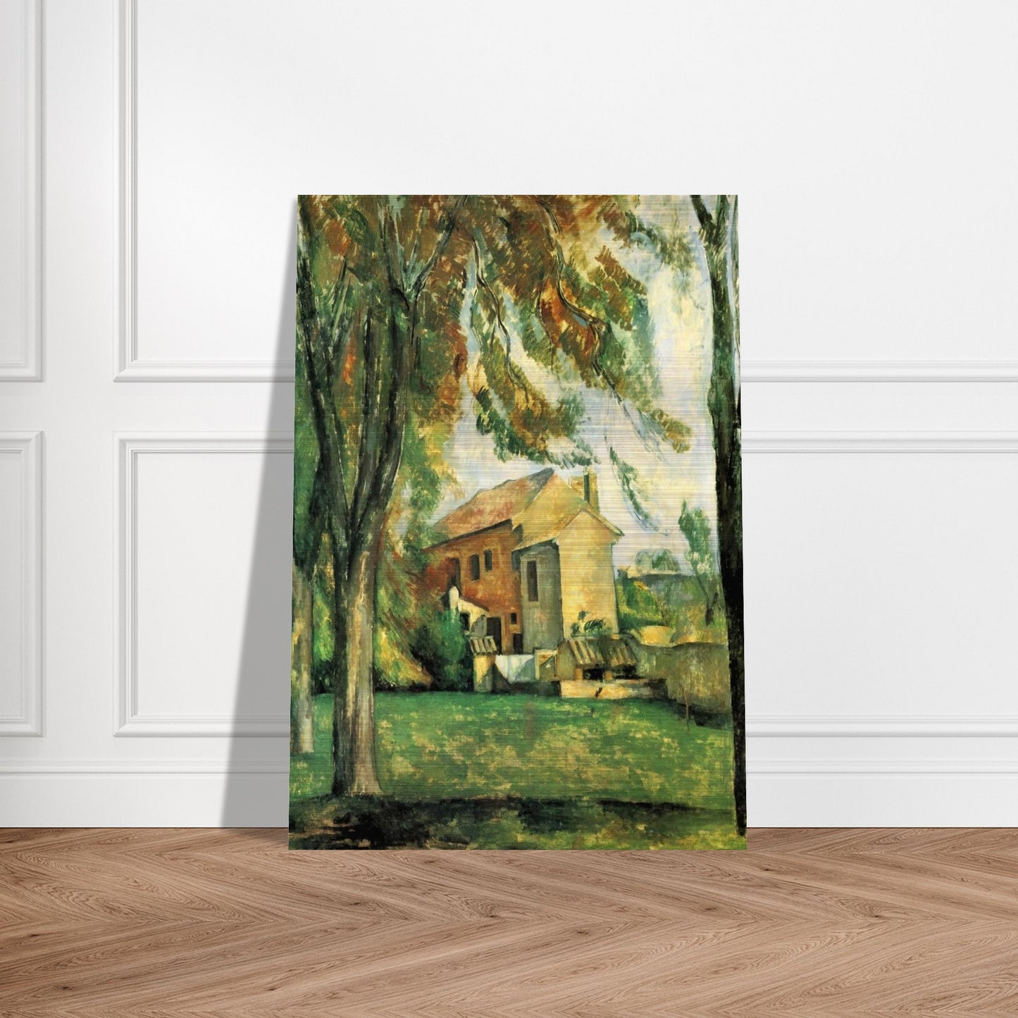 The pond of the Jas de Bouffan - Paul Cézanne Brushed Aluminum Print - 70x100 cm / 28x40 inches | Paul Cézanne Aluminum Print | Paul Cézanne Prints