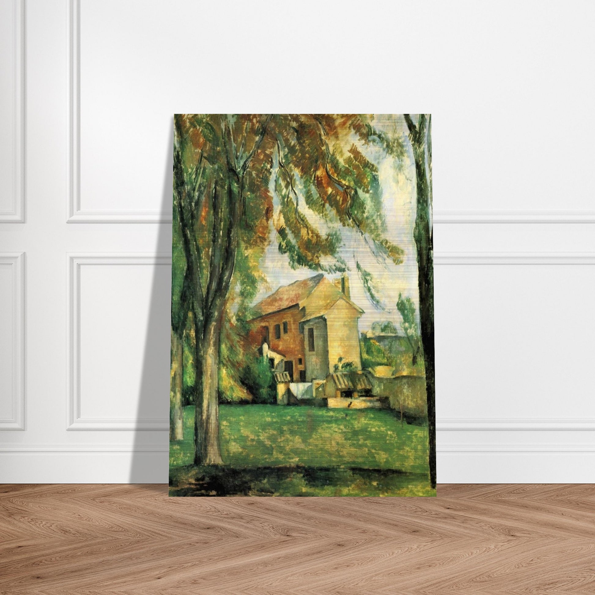 The pond of the Jas de Bouffan - Paul Cézanne Brushed Aluminum Print - 70x100 cm / 28x40 inches | Paul Cézanne Aluminum Print | Paul Cézanne Prints