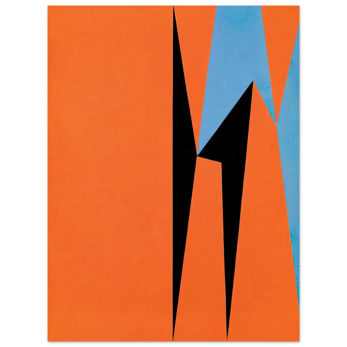 Lorser Feitelson - Dichotomic Organization - 1959  75x100 cm / 30x40inches Fine Art Poster