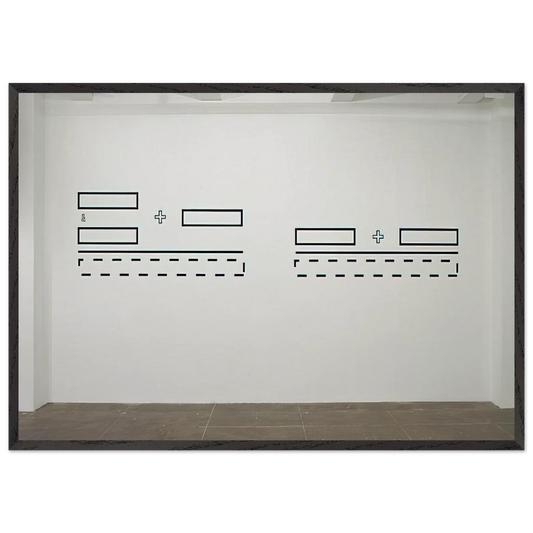 Untitled - 1991 N4 - Lawrence Weiner Framed Art Print – Black Wooden Frame - Default Title - -Framed Art Print