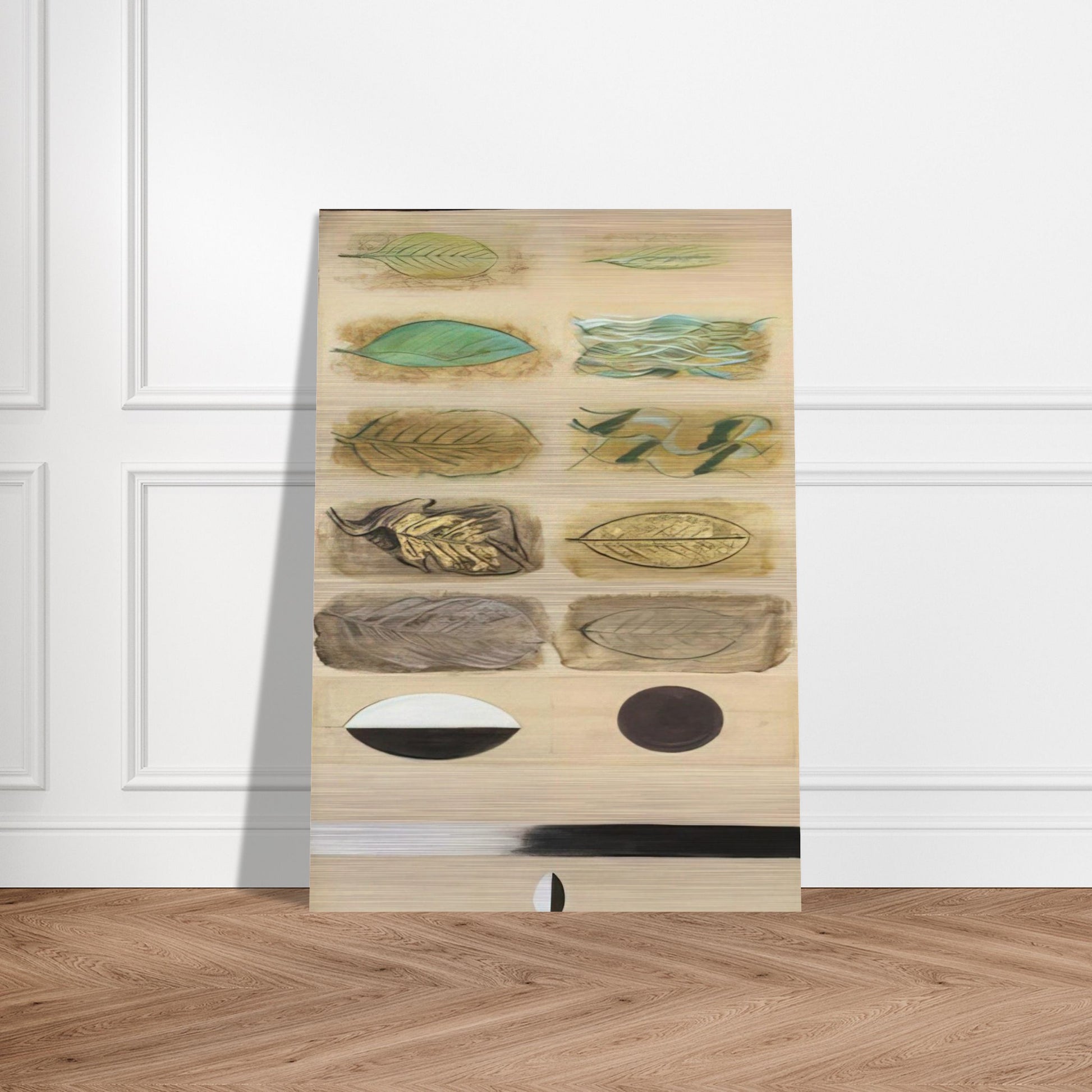 Life Cycle of a Leaf - Expressionism - Morris Graves Brushed Aluminum Print - 70x100 cm / 28x40 inches | Morris Graves Aluminum Print | Morris Graves Prints