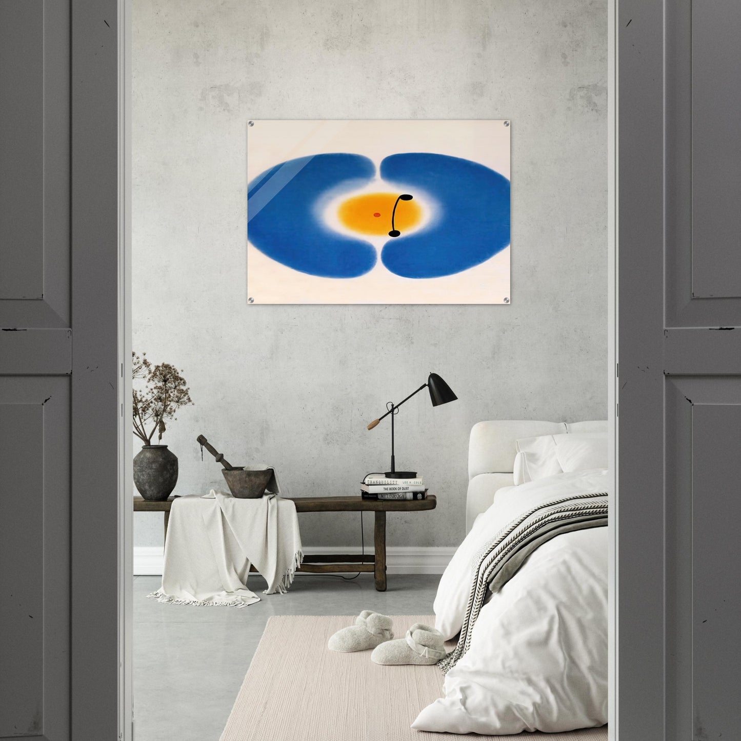 Blue Mandala - 1978 - Victor Pasmore Acrylic Print - 70x100 cm / 28x40″ inches | Victor Pasmore Wall Art | Victor Pasmore Prints