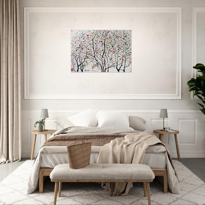 Untitled - Ink and wash painting, Post-Impressionism - Wu Guanzhong Acrylic Print - 70x100 cm / 28x40″ inches | Wu Guanzhong Wall Art | Wu Guanzhong Prints