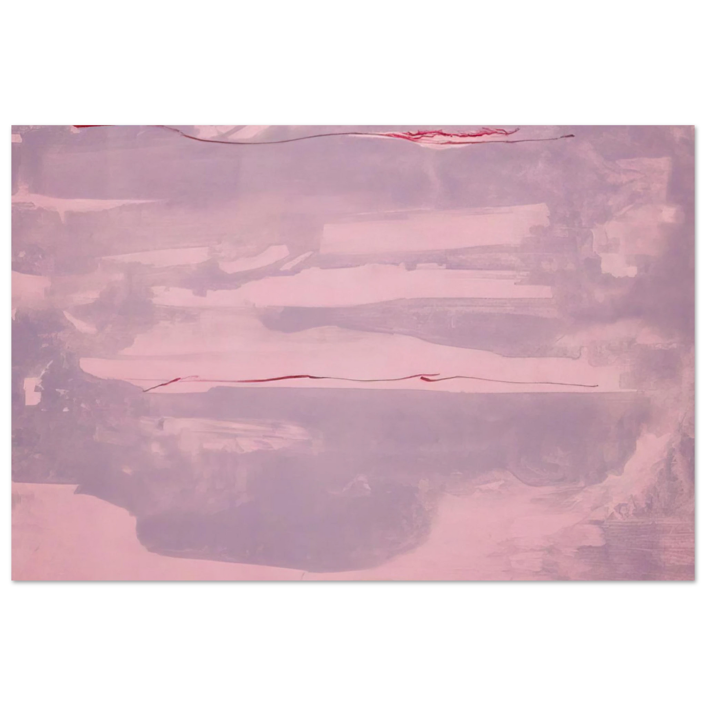 Helen Frankenthaler - Dream Walk - 1977 Wall art - 50x70 cm / 20x28 inches - Premium Wooden Framed Poster With Fine Art Paper - Wood frame