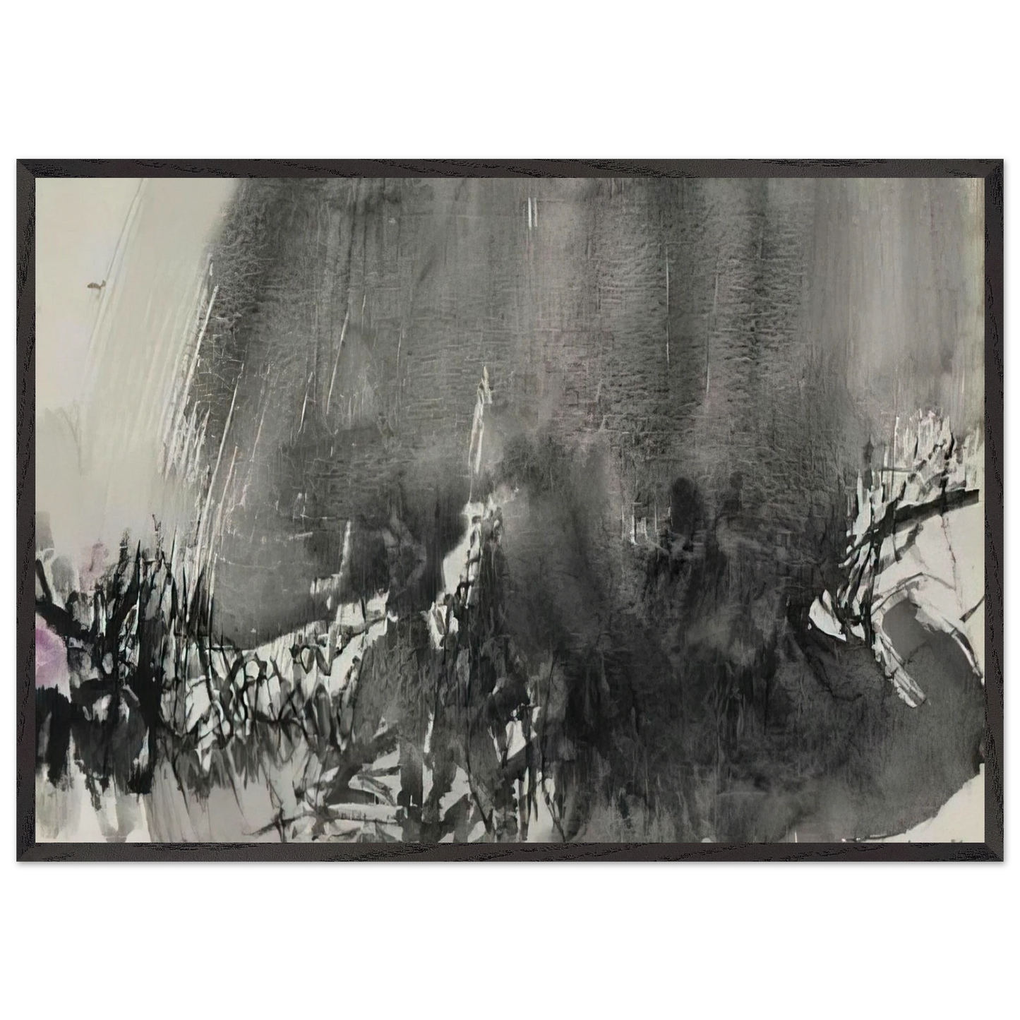 UNTITLED 1963 N2 - Chu teh Chun Framed Art Print – Black Wooden Frame - Default Title - -Framed Art Print