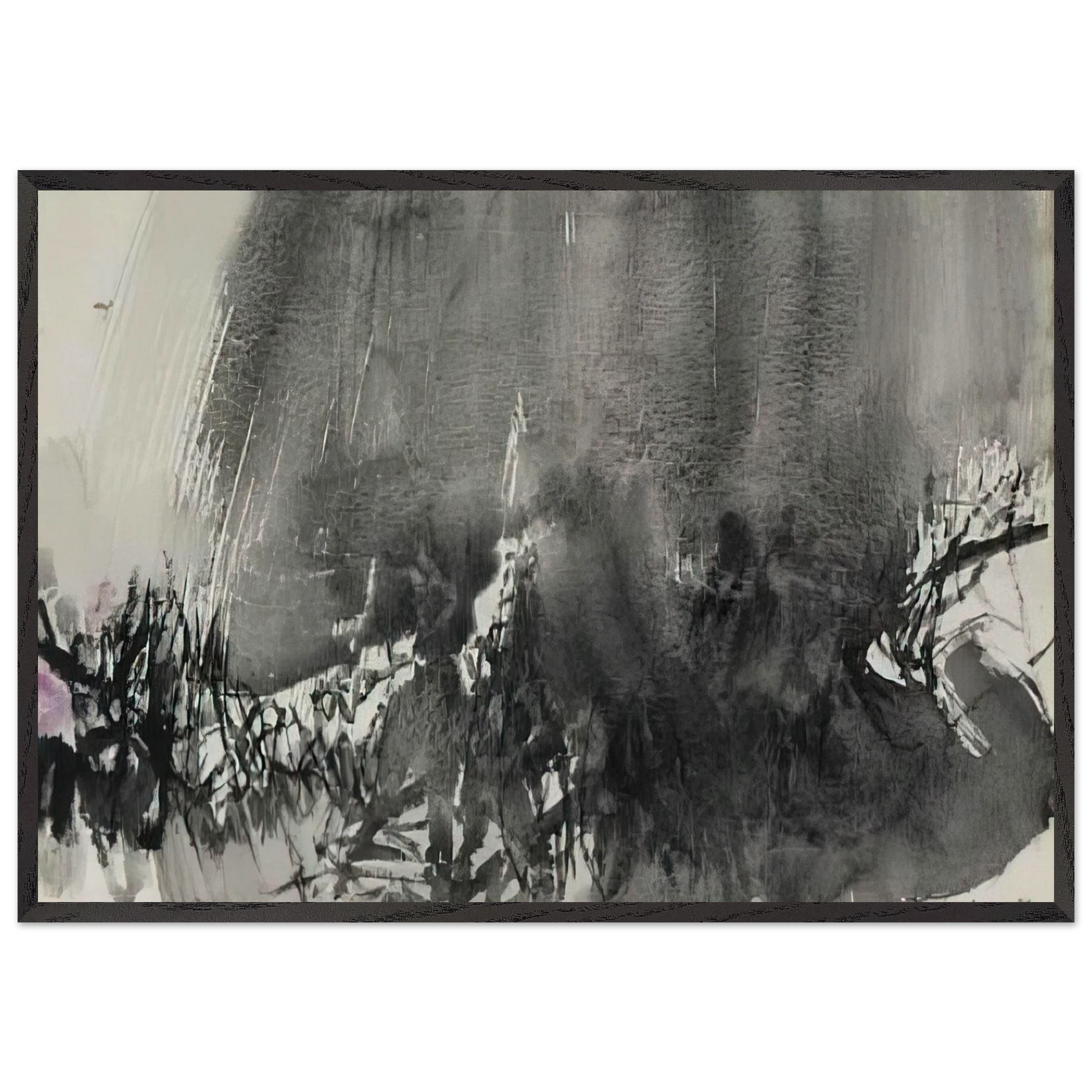 UNTITLED 1963 N2 - Chu teh Chun Framed Art Print – Black Wooden Frame - Default Title - -Framed Art Print