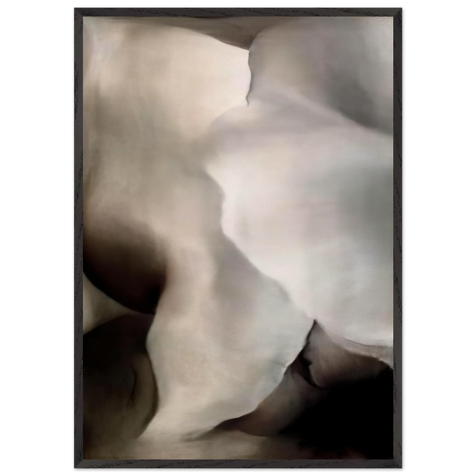 Dark Iris 3 - Georgia OKeeffe 70x100 cm / 28x40 inches Framed Art Print – Black Wooden Frame